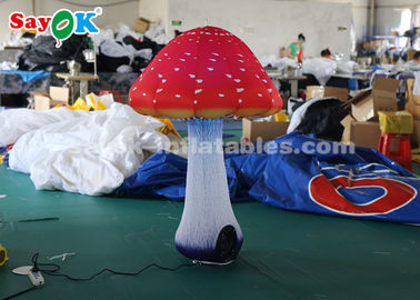1.5m Inflatable Lighting Decoration / Inflatable Mushroom For Festival
