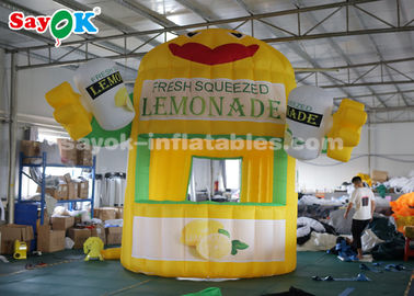 Inflatable Work Tent 3*3*4m Oxford Cloth Inflatable Lemonade Stand Booth For Advertising