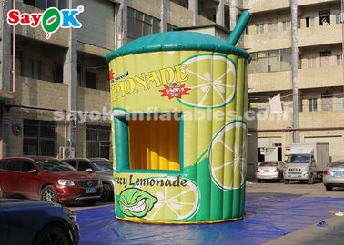 Best Inflatable Tent 5m High PVC Inflatable Lemonade Stand Booth With Blower For Business