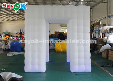 Inflatable Party Tent Three - Door Inflatable Photo Booth 2.5m Cube Portable LED Light