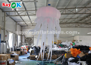 Durable Inflatable Hanging Jellyfish For Home / Bar / Concert Light Weight