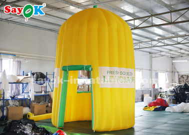 Inflatable Outdoor Tent 4m High Oxford Cloth Inflatable Lemonade Juice Kiosk For Amusement Parks