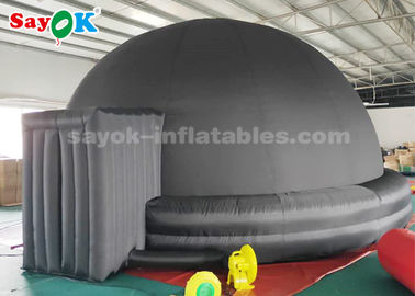 Black 6m Inflatable Planetarium Dome Tent For Kids School Education Equipment