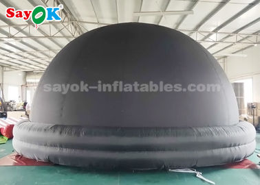 Black 6m Inflatable Planetarium Dome Tent For Kids School Education Equipment