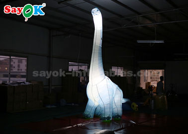 Oxford Fabric 4mH Inflatable Cartoon Characters Dinosaur With LED Light