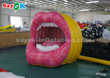 Vivid Custom Inflatable Products , Large Inflatable Mouth Lip For Advertising