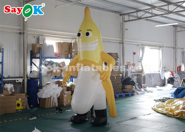 3m Inflatable Banana Mascot For Outdoor Advertising CE SGS ROHS