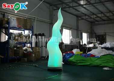 2M High Inflatable Ivory Tusk With 16 Colors Changing Light For Party Decoration