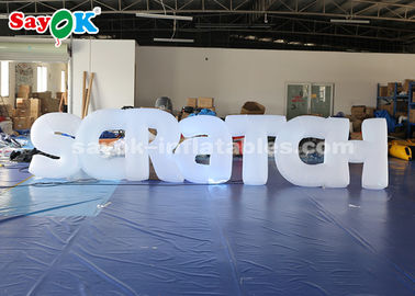 1.2m High Big Inflatable Letters With 17 Color Changing LED Lights