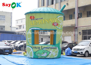 Inflatable Outdoor ROHS Inflatable Air Tent , 5m Inflatable Lemonade Concession Stand Booth With Air Blower For Business