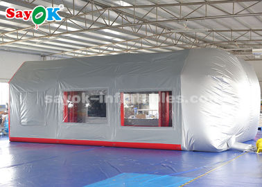 Air Inflatable Tent Mobile Inflatable Paint Spray Booth With Sponge Filter For Car Maintenance