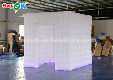 Event Booth Displays Unique Inflatable Photo Booth With 17 Colors LED Changing Light