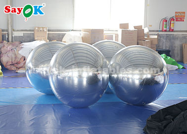 Sliver Giant Inflatable Balloon Mirror Ball Commercial Decoration