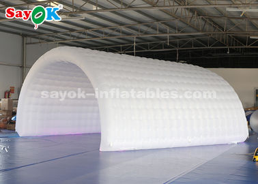 Air Tent Camping 6*3*3m White Inflatable Tunnel Tent Durable Oxford Cloth For Event Easy To Clean