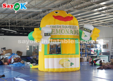 Inflatable Work Tent Large Inflatable Air Tent Lemonade Booth  With Hands And Air Blower For Amusement Park