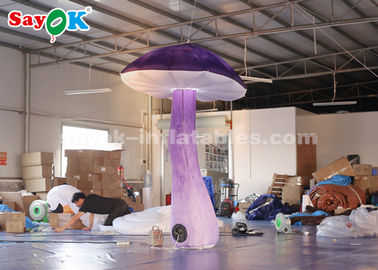 Amazing 2.5m  Inflatable Lighting Decoration Hanging Mushroom With Blower
