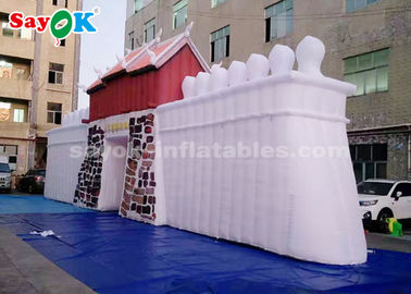 ROHS Custom Inflatable Products  ,  Commercial LED Inflatable Rock Wall For Outdoor Display