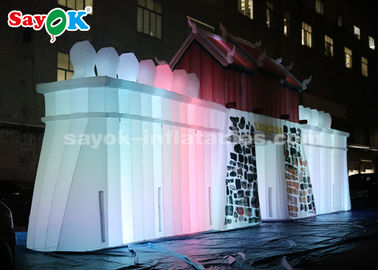 ROHS Custom Inflatable Products  ,  Commercial LED Inflatable Rock Wall For Outdoor Display