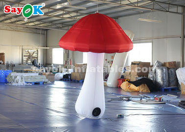 2.5m Height Inflatable Lighting Decoration Blow Up Mushroom For Events