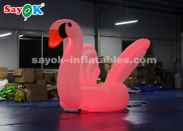 Inflatable Yard Decorations Blue Inflatable Swan Model With Shoulder Strap To Carry For Stage Procession