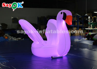 Inflatable Yard Decorations Blue Inflatable Swan Model With Shoulder Strap To Carry For Stage Procession