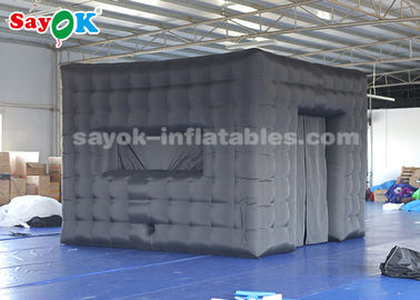 Best Inflatable Tent Black Color Inflatable Cube Tent 210D Oxford Cloth For  Trade Show