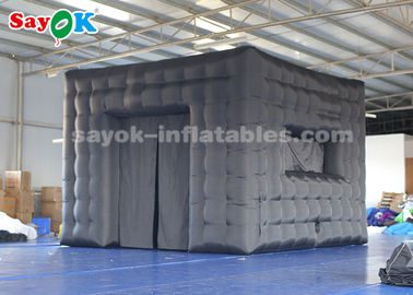 Best Inflatable Tent Black Color Inflatable Cube Tent 210D Oxford Cloth For  Trade Show