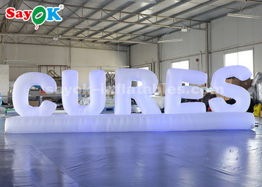 LED Light Inflatable Ground Letters For Party Anniversary Decorations