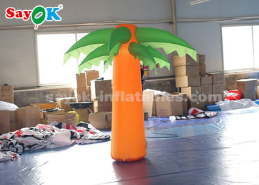 Green And Yellow Christmas Inflatable Lighting Decoration /  Blow Up Tree