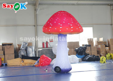 Amazing 2m Oxford Cloth Giant Inflatable Mushroom For Stage Decoration