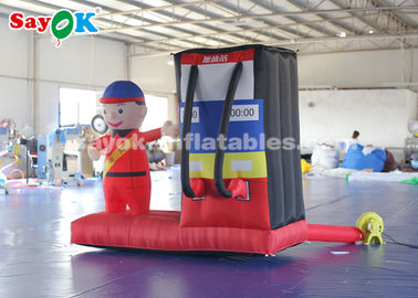 Durable Inflatable Gas Station Cartoon Characters For Commercial