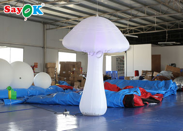 2 Meter Inflatable Lighting Decoration Blow Up Mushroom With LED For Event