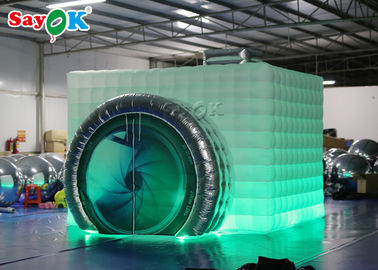 Inflatable Party Tent Oxford Cloth Inflatable Photo Booth / Camera Shaped Inflatable Cube Tent For Wedding