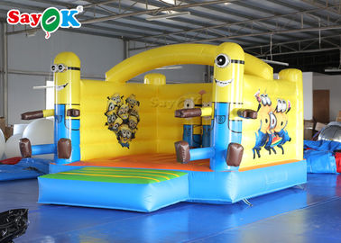 Little Yellow Bouncy Castle Man PVC Tarpaulin For Outdoor Amusement