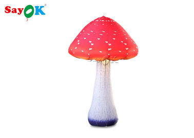 Wear - Resisting Inflatable Lighting Decoration / Blow Up Mushroom
