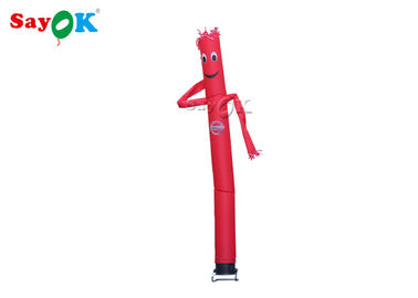 Dancing Air Puppets Single Leg Red Inflatable Air Dancer Wave Man For Commercial CE  SGS