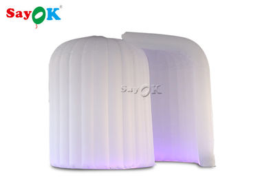 Professional Photo Studio 3*2*2.3m LED Igloo Inflatable Portable Photo Booth With One Door Curtain