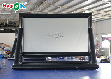 Inflatable Big Screen Mobile Inflatable Movie Screen Rear Projection With Blower Easy To  Carry
