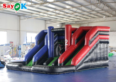 Inflatable Dry Slide PVC Tarpaulin Giant 4*4m Inflatable Bouncer Slide With Blower For Amusement