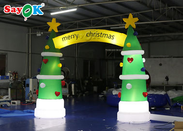 ROHS Inflatable Holiday Decorations Christmas Tree Arch 4*3.2mH
