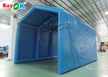 Inflatable Frame Tent Blue Oxford Cloth Outside Inflatable Decontamination Tent Disinfection Channel Sanitizing Station