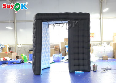 Party Photo Booth Fireproof Removeable Inflatable LED Photo Booth Wall For Wedding Party
