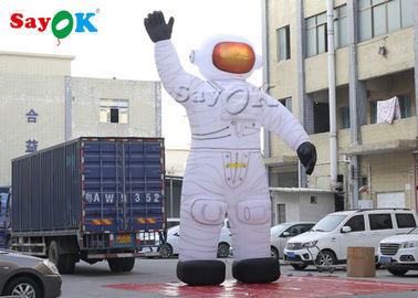 Blow Up Cartoon Characters Oxford Cloth 10m Inflatable Astronaut Cartoon Characters With Air Blower