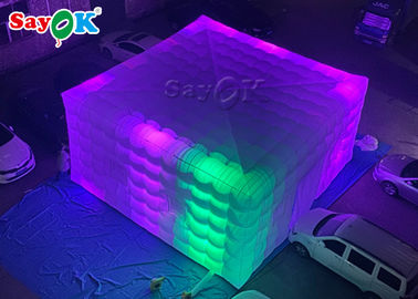 Square Giant LED Light Inflatable Air Tent For Fairs Event SGS ROSH