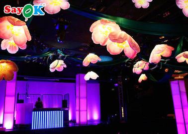 Artificial Inflatable LED Hanging Flower For Advertising Decorating