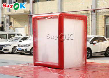 Fire Proof Outdoor Red Inflatable Medical Tent 2x2x2.5mH Or Customized
