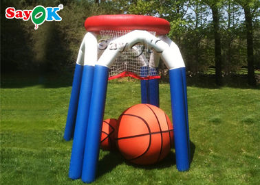 Custom Inflatable Sports Games Monster Outdoor Shooting Basketball Game With Air Blower