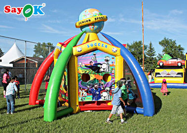 Outdoor Inflatable Games Fire Resistant Basketball Or Football Inflatable Sports Games For Shopping Mall