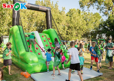 Commercial Inflatable Jumping Bouncer Motion Inflatable Obstacle Game Mini Green Inflatable Climbing Slide ROHS