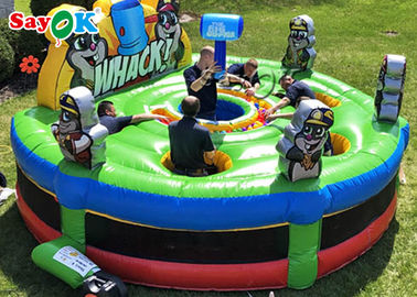 Outdoor Inflatable Games Adult Interactive Game Inflatable Whack A Mole Game For Party 4.5mx1.8mH
